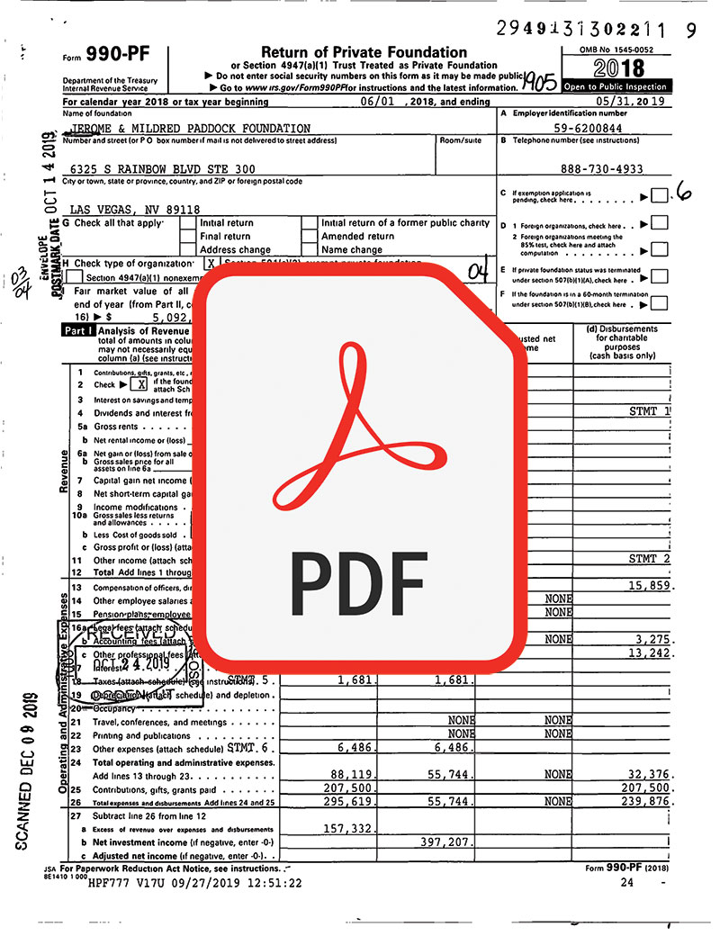 2018 990 Form